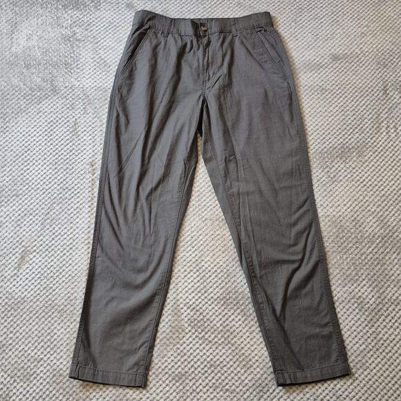 Eddie Bauer Ripstop Pants Men 32x30 Gray Straight Everyday Travel Hiking Outdoor - Picture 1 of 10